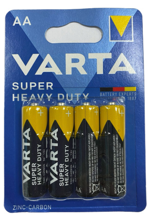 Батарейки солевые Varta R6 Super Heavy Duty 1.5V AA комплект 4шт