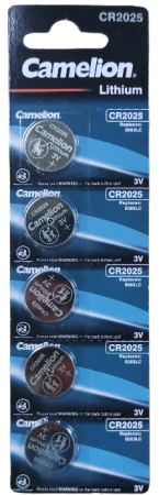 Батарейка литиевая Camelion CR2025 5003LC Lithium d=20mm h=3mm 3V 1шт