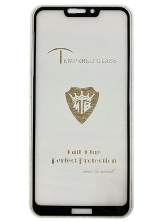 Защитное стекло Huawei Honor 8C (BKK-L21) (полное покрытие) 5D черное