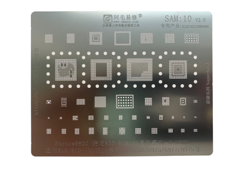 Трафарет AMAOE Samsung SAM10 для Galaxy S10/S10 Plus/Note 10/Note 10 Plus T:0.12мм