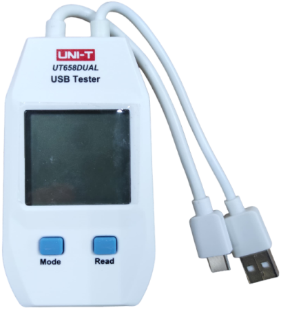 USB/Type-C тестер-анализатор зарядки UNI-T UT658DUAL