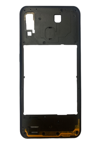 Средняя часть корпуса Samsung Galaxy A30 SM-A305F (черная) с боковыми кнопками