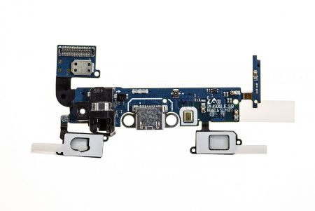 Шлейф/ плата Samsung Galaxy A5 SM-A500F с разъемом З.У.микрофоном, кнопкой Home и аудио разъемом