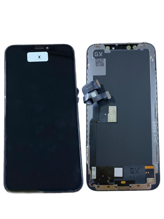 Дисплей для iPhone X с тачскрином черный Hard OLED 