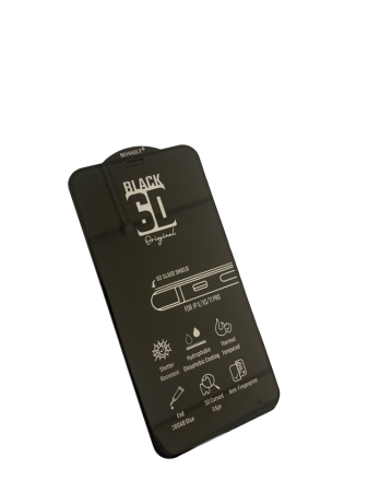 Защитное стекло MOSSILY для iPhone X/XS iPhone 11 Pro (повышенной прочности) 6D черное