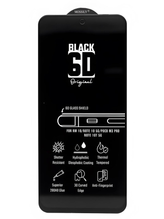 Защитное стекло Mossily для Samsung Galaxy A22s 5G/A03s 6D черное