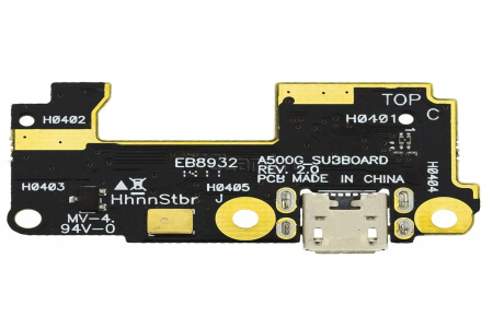 Нижняя плата Asus ZenFone 5 A501CG с разъемом зарядки (micro-USB) и микрофоном
