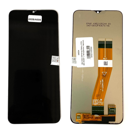Дисплей для Самсунг Samsung Galaxy A02s SM-A025F с тачскрином черный