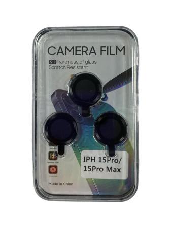 Защитные стекла камер для iPhone 15 Pro 15 Pro Max в черной рамке