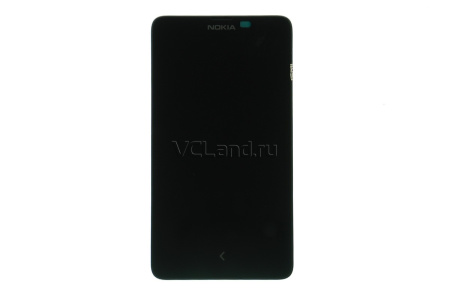 Дисплей Nokia X Dual Sim (RM-980) с тачскрином в рамке (черный)