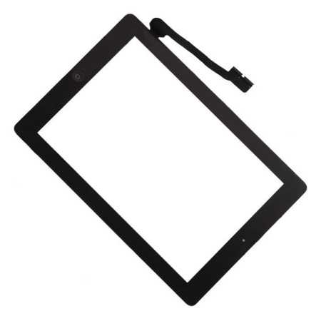 Тачскрин для iPad 3/iPad 4 A1416/A1430/A1458/A1459 с кнопкой Home черный
