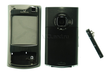 Корпус Nokia N80 (серебристый)