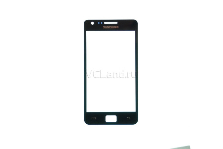 Стекло для переклейки Samsung Galaxy S2 GT- i9100 (черное)