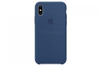 Чехол для iPhone X Silicone Case (Blue Cobalt) силиконовый Чехол для iPhone X Silicone Case (Blue Cobalt) силиконовый