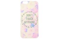 Чехол для iPhone 6 FC Don't touch  (розовый) силиконовый Чехол для iPhone 6 FC Don't touch  (розовый) силиконовый