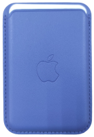 Накладка кардхолдер Leather Wallet Magsafe для iPhone c 12 по 15 серии голубая Накладка кардхолдер Leather Wallet Magsafe для iPhone c 12 по 15 серии голубая