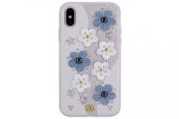 Чехол для iPhone X Luna Aristo FLOWERS (розовый) Чехол для iPhone X Luna Aristo FLOWERS (розовый)