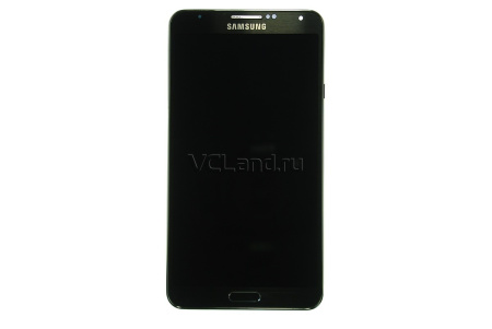 Дисплей Samsung Galaxy Note 3 SM-N9000/SM-N900 с тачскрином в рамке (серый) 