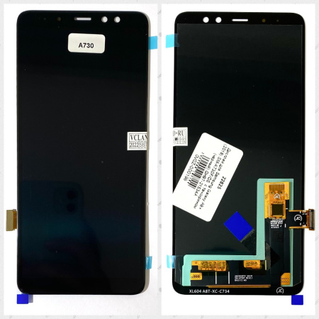 Дисплей Samsung Galaxy A8 Plus (2018) SM-A730F/DS с тачскрином (черный)
