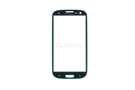 Стекло для переклейки Samsung Galaxy S3 GT-i9300 (синее)