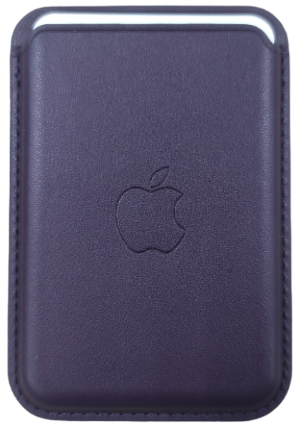 Накладка кардхолдер Leather Wallet Magsafe для iPhone c 12 по 15 серии фиолетовая Накладка кардхолдер Leather Wallet Magsafe для iPhone c 12 по 15 серии фиолетовая