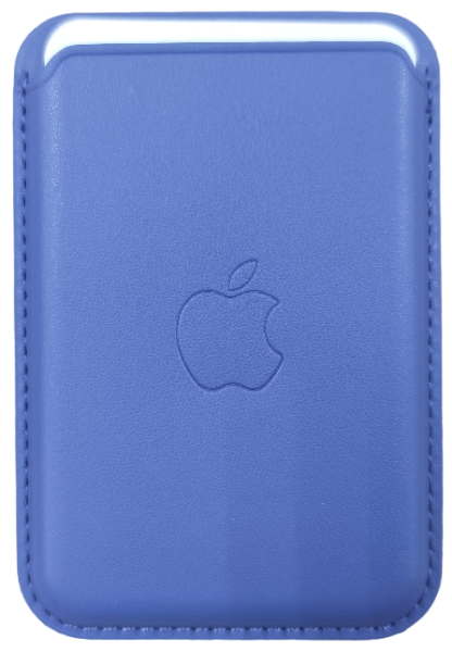 Накладка кардхолдер Leather Wallet Magsafe для iPhone c 12 по 15 серии голубая Накладка кардхолдер Leather Wallet Magsafe для iPhone c 12 по 15 серии голубая