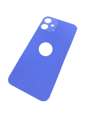 Задняя крышка для iPhone 12 Mini, фиолетовая, с большим отверстием под камеру