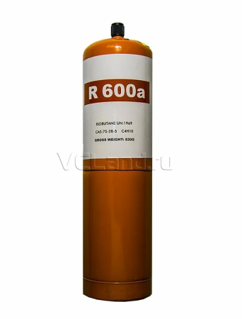 Фреон R-600 баллон 850 гр. с клапаном (нетто 420 гр)
