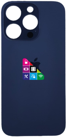 Задняя крышка для iPhone 14 Pro, фиолетовая, с большим отверстием под камеру
