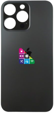 Задняя крышка для iPhone 14 Pro Max, серая, с большим отверстием под камеру