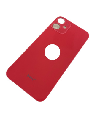 Задняя крышка для iPhone 12 Mini, красная, с большим отверстием под камеру