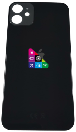 Задняя крышка для iPhone 11,черная, CE с большим отверстием под камеру