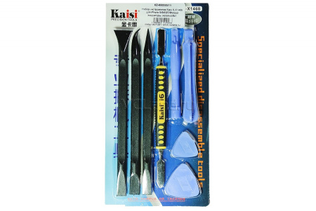 Набор инструментов Kaisi K-X1468 для iPhone 5/6/6S/7/8/x/ipad (медиаторы, лопатки) 8в1.