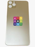 Задняя крышка для iPhone 11 Pro Max, золотистая, CE с большим отверстием под камеру