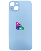 Задняя крышка для iPhone 15 Plus Blue с большим отверстием под камеру голубой