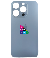Задняя крышка для iPhone 15 Pro Natural Titanium с большим отверстием под камеру
