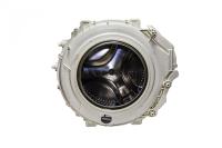 Бак в сборе с барабаном и шкивом (неразборный) для стиральных машин Ariston, Indesit 118020