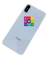 Задняя крышка для iPhone XS, с линзой камеры, белая
