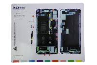 Магнитный коврик - карта болтов для iPhone X Магнитный коврик - карта болтов для iPhone X
