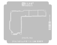 Трафарет AMAOE BGA для iPhone 16 / 16 Plus (IP16/PL-012) для платы T:0.12mm Трафарет AMAOE BGA для iPhone 16 / 16 Plus (IP16/PL-012) для платы T:0.12mm