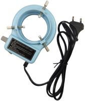 Лампа кольцевая SS-033 для микроскопа светодиодная с блоком регулировки