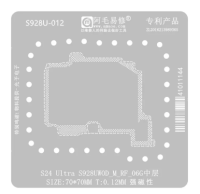 Трафарет AMAOE Samsung S24 Ultra (S928U-012) для платы T:0.12mm Трафарет AMAOE Samsung S24 Ultra (S928U-012) для платы T:0.12mm