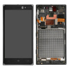 Дисплей Nokia Lumia 830 (RM-984) с тачскрином в рамке (черный)