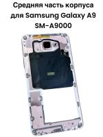 Средняя часть корпуса Samsung Galaxy A9 SM-A9000 (розовая) 
