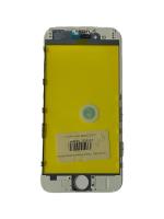 Стекло для переклейки в рамке для iPhone 6 белое