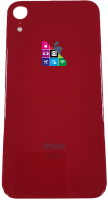 Задняя крышка для iPhone XR, красная, с большим отверстием под камеру
