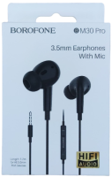 Наушники Borofone модель BM30 Pro Jack 3.5mm с микрофоном и кнопками громкости Наушники Borofone модель BM30 Pro Jack 3.5mm с микрофоном и кнопками громкости