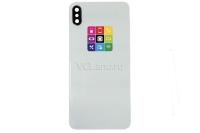 Задняя крышка для iPhone XS Max, белая, с линзой камеры