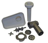 Корпус шнека+гайка+шнек+нож+2решетки+лоток+толкатель Moulinex MS-0A13351