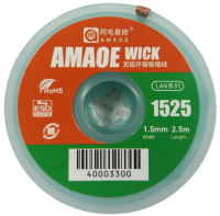 Лента медная оплетка для выпайки Amaoe 1525 Wick Lan 1,5 мм х 2,5м